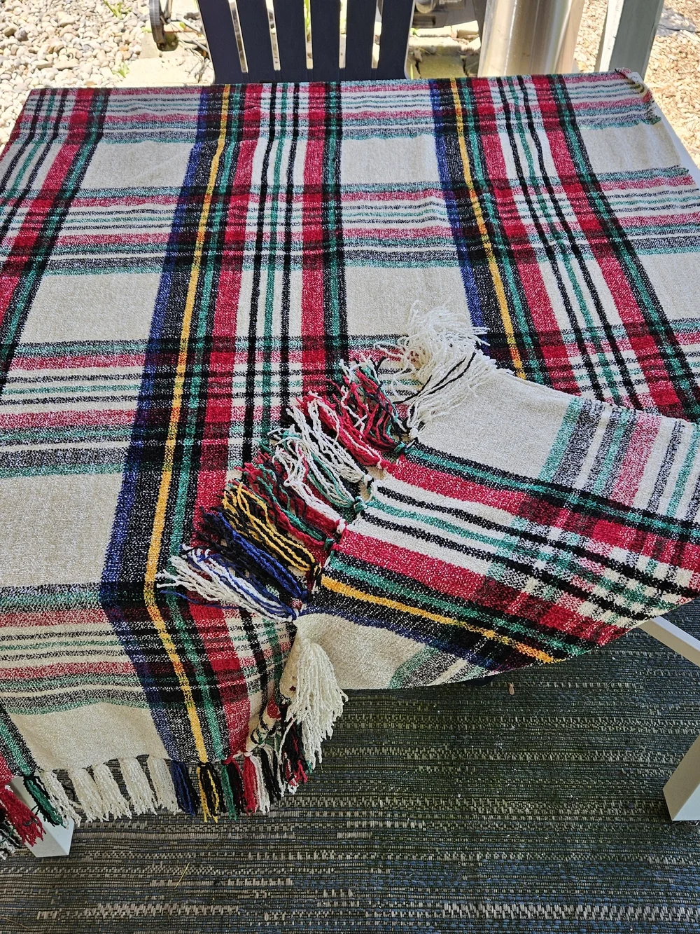 Pier 1 Imports Multicolor Striped Boho Throw
